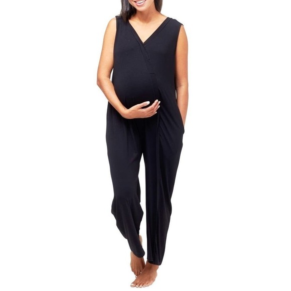 NOM MATERNITY Everyday Maternity/Nursing Jumpsuit Size XL NWOT - Picture 1 of 15